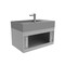 Castello Usa Amazon 30-inch Gray Right Vanity Set with Gray Top and Chrome Handles CB-MC-30G-CHR-2056R-GR - alternate 2